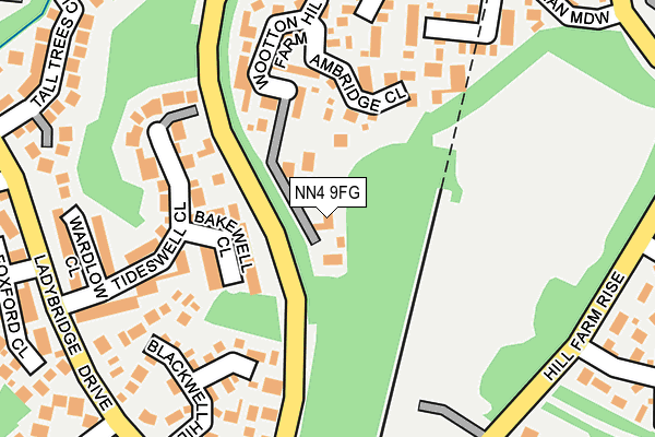 NN4 9FG map - OS OpenMap – Local (Ordnance Survey)