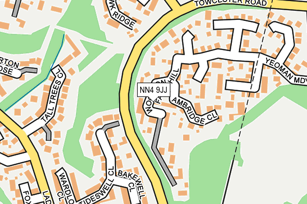 NN4 9JJ map - OS OpenMap – Local (Ordnance Survey)
