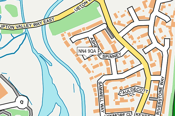 NN4 9QA map - OS OpenMap – Local (Ordnance Survey)
