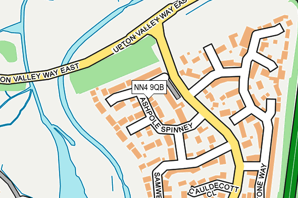 NN4 9QB map - OS OpenMap – Local (Ordnance Survey)