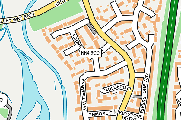 NN4 9QD map - OS OpenMap – Local (Ordnance Survey)