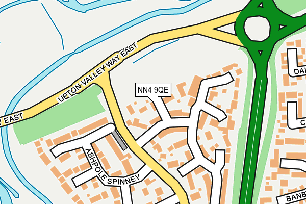NN4 9QE map - OS OpenMap – Local (Ordnance Survey)