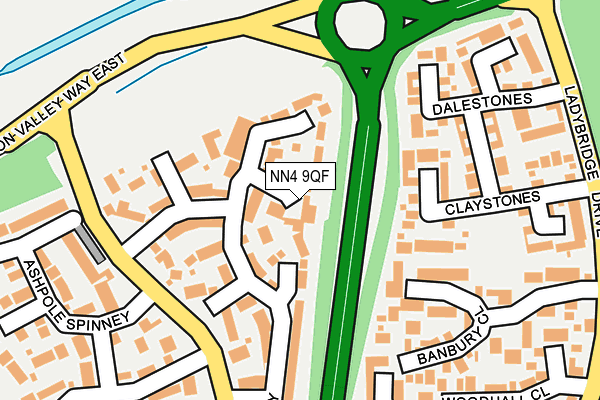 NN4 9QF map - OS OpenMap – Local (Ordnance Survey)