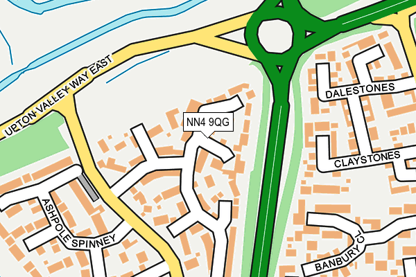 NN4 9QG map - OS OpenMap – Local (Ordnance Survey)