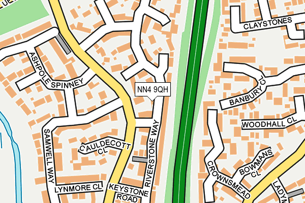 NN4 9QH map - OS OpenMap – Local (Ordnance Survey)