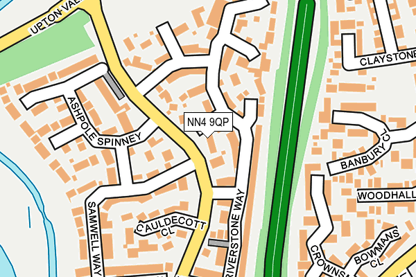 NN4 9QP map - OS OpenMap – Local (Ordnance Survey)
