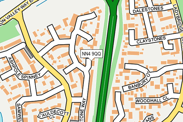 NN4 9QQ map - OS OpenMap – Local (Ordnance Survey)