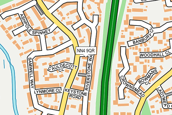 NN4 9QR map - OS OpenMap – Local (Ordnance Survey)