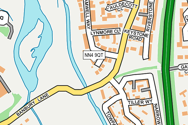 NN4 9QT map - OS OpenMap – Local (Ordnance Survey)