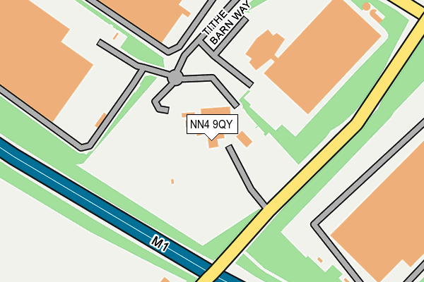 NN4 9QY map - OS OpenMap – Local (Ordnance Survey)