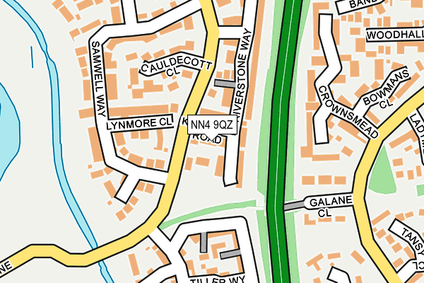 NN4 9QZ map - OS OpenMap – Local (Ordnance Survey)
