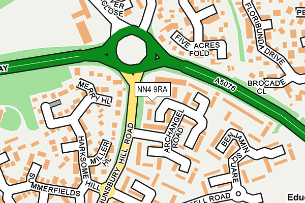 NN4 9RA map - OS OpenMap – Local (Ordnance Survey)