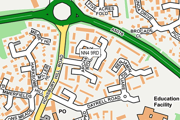 NN4 9RD map - OS OpenMap – Local (Ordnance Survey)