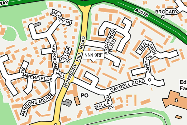 NN4 9RF map - OS OpenMap – Local (Ordnance Survey)