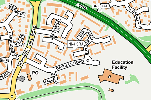 NN4 9RJ map - OS OpenMap – Local (Ordnance Survey)