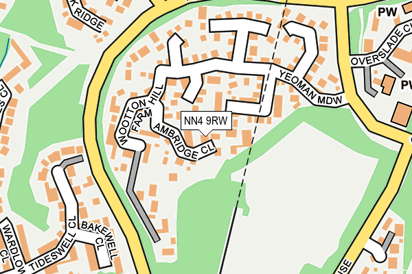 NN4 9RW map - OS OpenMap – Local (Ordnance Survey)