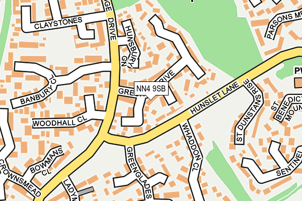NN4 9SB map - OS OpenMap – Local (Ordnance Survey)