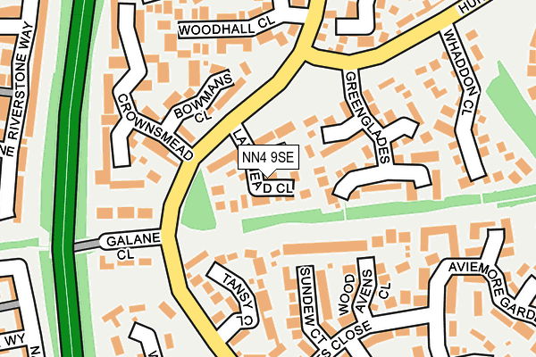NN4 9SE map - OS OpenMap – Local (Ordnance Survey)