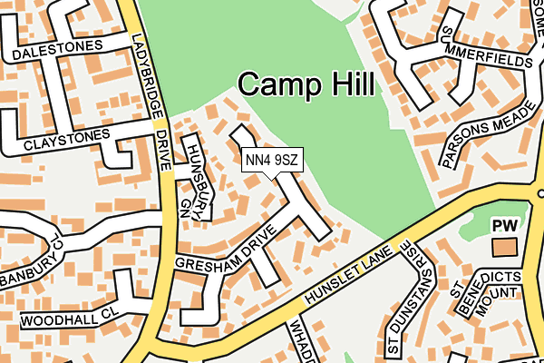 NN4 9SZ map - OS OpenMap – Local (Ordnance Survey)
