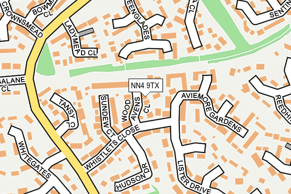 NN4 9TX map - OS OpenMap – Local (Ordnance Survey)