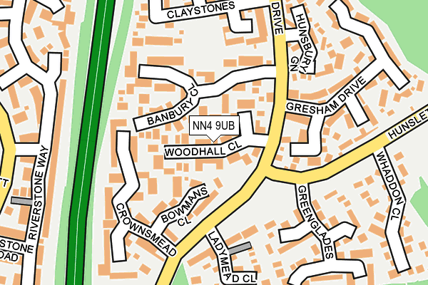 NN4 9UB map - OS OpenMap – Local (Ordnance Survey)