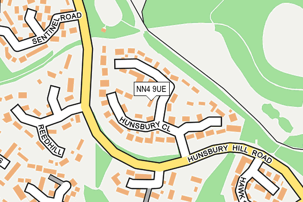 NN4 9UE map - OS OpenMap – Local (Ordnance Survey)