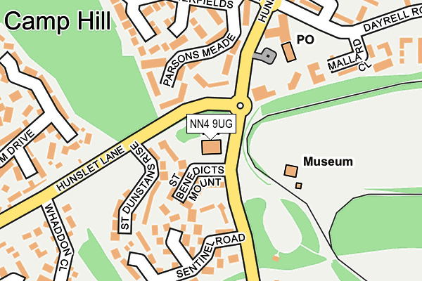 NN4 9UG map - OS OpenMap – Local (Ordnance Survey)