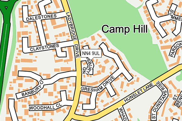 NN4 9UL map - OS OpenMap – Local (Ordnance Survey)