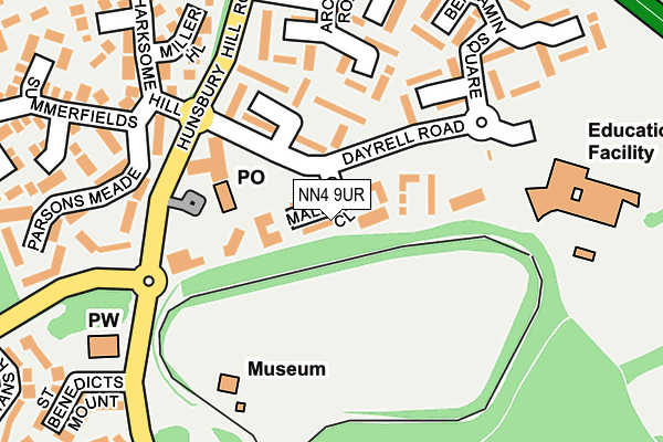 NN4 9UR map - OS OpenMap – Local (Ordnance Survey)