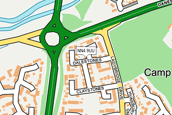 NN4 9UU map - OS OpenMap – Local (Ordnance Survey)