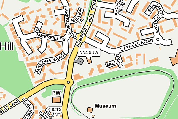 NN4 9UW map - OS OpenMap – Local (Ordnance Survey)