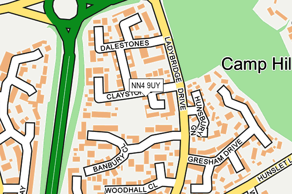 NN4 9UY map - OS OpenMap – Local (Ordnance Survey)