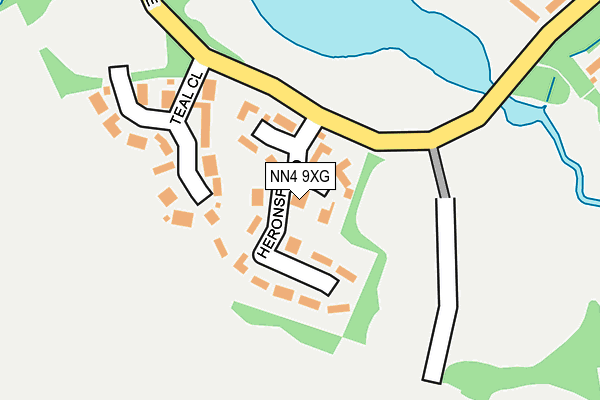 NN4 9XG map - OS OpenMap – Local (Ordnance Survey)