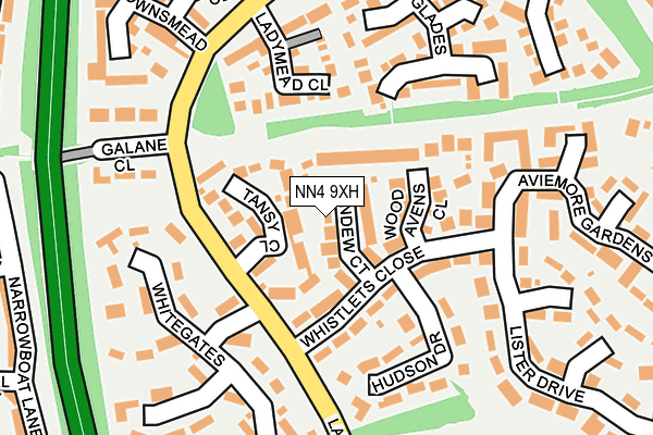 NN4 9XH map - OS OpenMap – Local (Ordnance Survey)