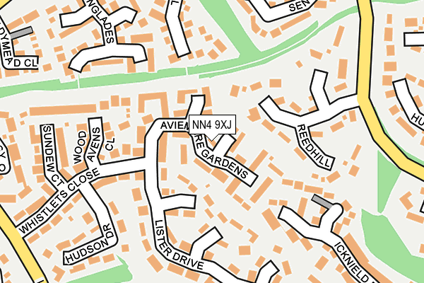 NN4 9XJ map - OS OpenMap – Local (Ordnance Survey)