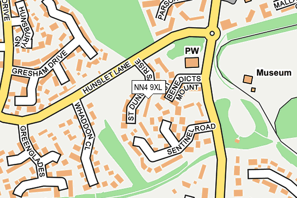 NN4 9XL map - OS OpenMap – Local (Ordnance Survey)