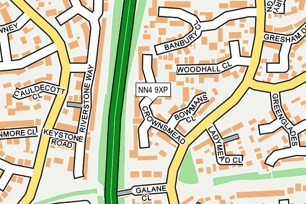 NN4 9XP map - OS OpenMap – Local (Ordnance Survey)
