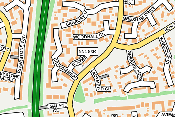 NN4 9XR map - OS OpenMap – Local (Ordnance Survey)