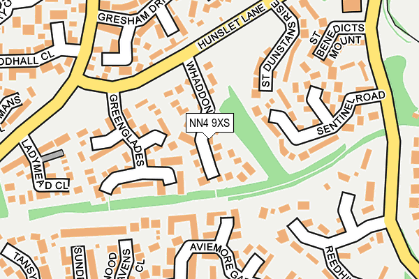 NN4 9XS map - OS OpenMap – Local (Ordnance Survey)