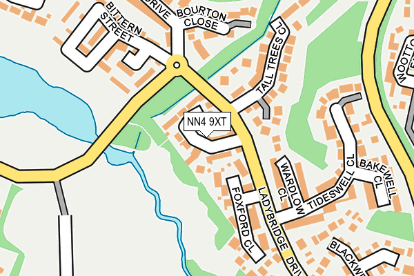 NN4 9XT map - OS OpenMap – Local (Ordnance Survey)