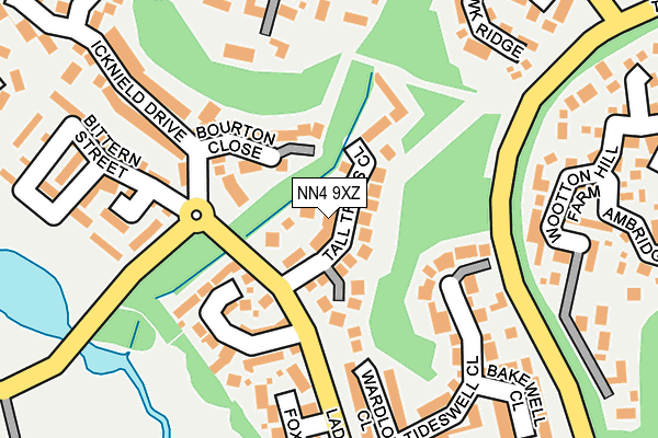 NN4 9XZ map - OS OpenMap – Local (Ordnance Survey)