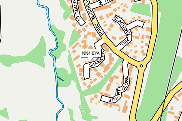 NN4 9YA map - OS OpenMap – Local (Ordnance Survey)