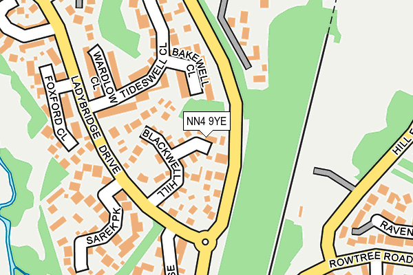 NN4 9YE map - OS OpenMap – Local (Ordnance Survey)