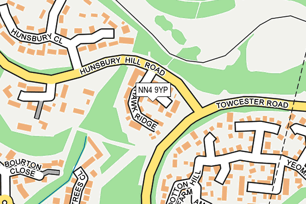 NN4 9YP map - OS OpenMap – Local (Ordnance Survey)