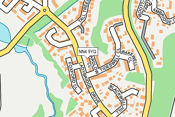 NN4 9YQ map - OS OpenMap – Local (Ordnance Survey)
