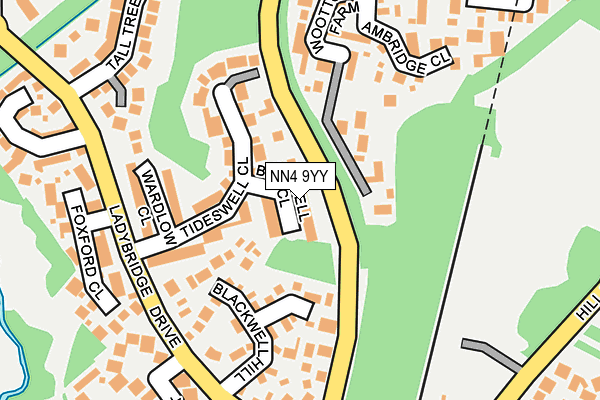 NN4 9YY map - OS OpenMap – Local (Ordnance Survey)