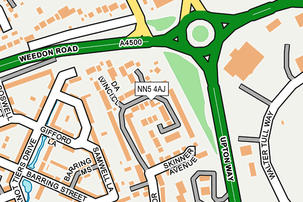 NN5 4AJ map - OS OpenMap – Local (Ordnance Survey)