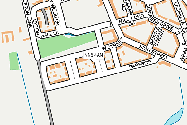NN5 4AN map - OS OpenMap – Local (Ordnance Survey)