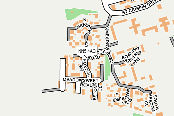 NN5 4AQ map - OS OpenMap – Local (Ordnance Survey)