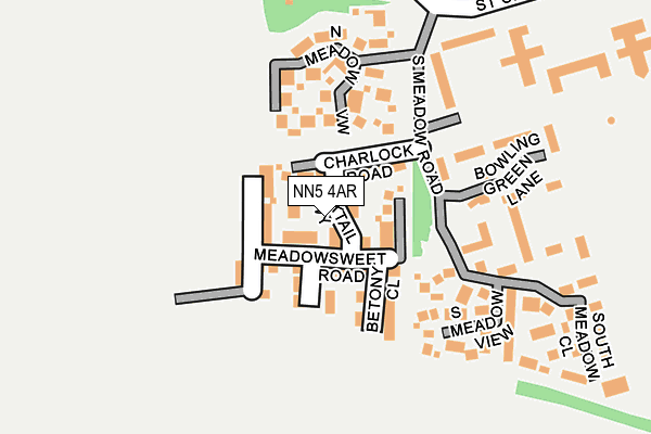 NN5 4AR map - OS OpenMap – Local (Ordnance Survey)